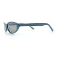 thumbnail image 6 of Womens Oval Subtle Cat Eye Thin Plastic Retro Vintage Vibe Sunglasses Blue - Silver Mirror, 6 of 8