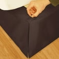 Solid Microfiber 3Piece Adjustable Bedding Bed Skirt
