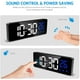 thumbnail image 5 of Rawiri Reloj despertador digital, reloj despertador inteligente matutino con 3 configuraciones de alarma y función de repetición, reloj despertador de cabecera con pantalla LED que muestra la hora y, 5 of 6