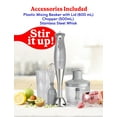 thumbnail image 2 of Betty Crocker 2-Speed Corded Electric Hand Blender with Beaker, Chopper, and Whisk (Silver), BC-4306S, 2 of 6