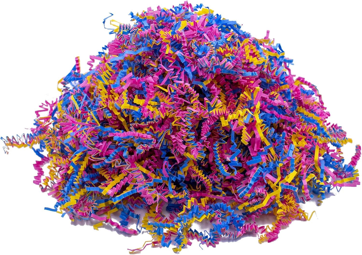 3-Ply Crinkle Cut Shredded Paper, 2 lbs, Fiesta Mix