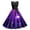 C-Dark Purple236, variant on Summer Sleeveless Dresses For Women Galaxy Printed Round Neck Flowy A Line Midi Dress Casual Tie Waist Stylish Dresses