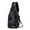 Black, variant on Back to School! mtvxesu Running Chest Pack, Sling Bag for Men Women Shoulder Backpack Chest Bags Crossbody Daypack with Earphone Hole for Hiking Camping Outdoor Trip