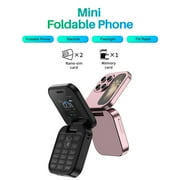 i17 Mini Flip Mobile Phone 2G GSM 1.77 Screen Speed Dial Torch Compact Foldable Phone