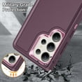 thumbnail image 6 of Dteck for Samsung Galaxy S25 Ultra Case,Hybrid Silicone+PC Drop Test Heavy Duty Sturdy Shockproof Slim Fit Protective Phone Cover for Galaxy S25 Ultra,Purple, 6 of 6