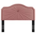 thumbnail image 4 of Modway Kristin Pleated Performance Velvet Full/Queen Headboard in Dusty Rose, 4 of 10