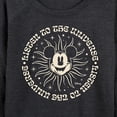thumbnail image 3 of Disney - Mickey Listen To The Universe - Women's Lightweight French Terry Long Sleeve Shirt, 3 of 5