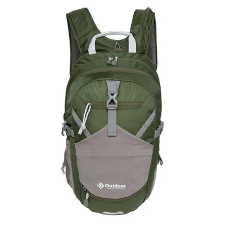 Outdoor Products Trail Break 18 Ltr Hydration Pack, with 3-Liter Reservoir, Green, Unisex