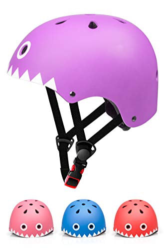 Multi-purpose Helmet Purple Kids Bicycle Helmet Adjustable Fafety Helmet 