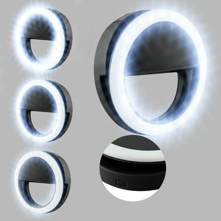 Phone Light - EEEKit Flash Fill LED Ring light, Selfie Light Ring 36 LED Clip-on Cellphone Camera for Samsung Galaxy Note 5/4/8/S8/S8 Plus/S9/S9 Plus Smartphones