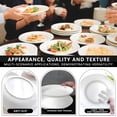 thumbnail image 5 of Ceramic Plates Set of 8, White Dessert Plate 8 Inch, Appetizer Plate, Dishwasher, Microwave, Oven Safe, Smooth Glaze, Scratch Resistant (8PCS), 5 of 8