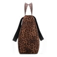 thumbnail image 6 of Wrangler Large Tote Bag for Women Designer Leopard Print Purse for Travel Work Gym, Brown, 6 of 7