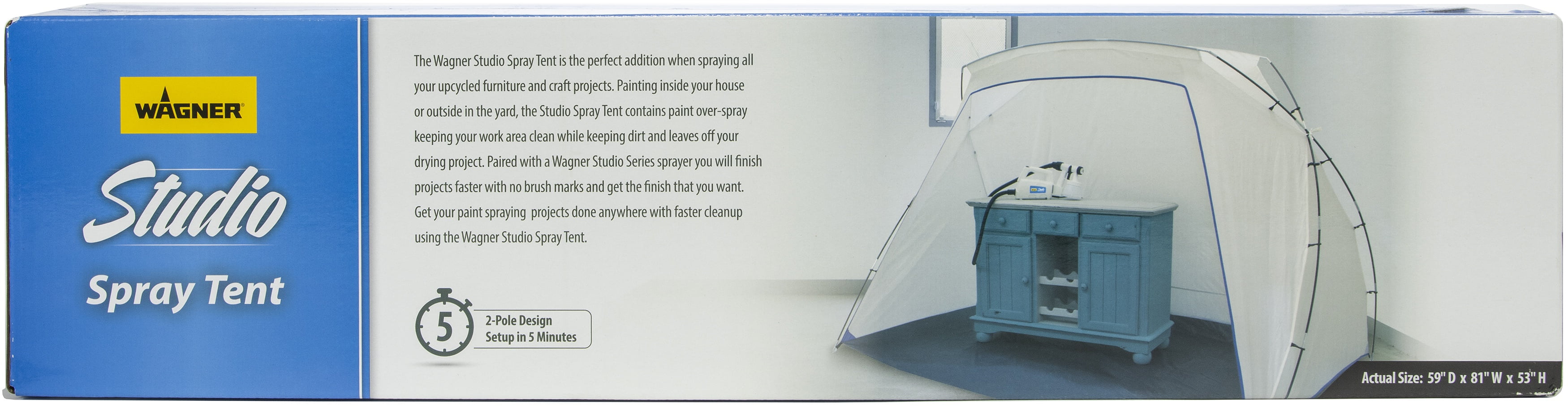 Wagner Studio Spray Tent with BuiltIn Floor, portable spray paint