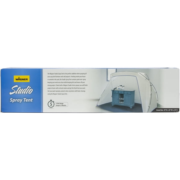 Wagner Tente de Pulvérisation Studio avec Plancher Intégré, Cabine de Peinture en Aérosol portable, Grande Tente de Peinture en Aérosol, Abri de Peinture en Aérosol, Tente de Cabine de Pulvérisation de Peinture