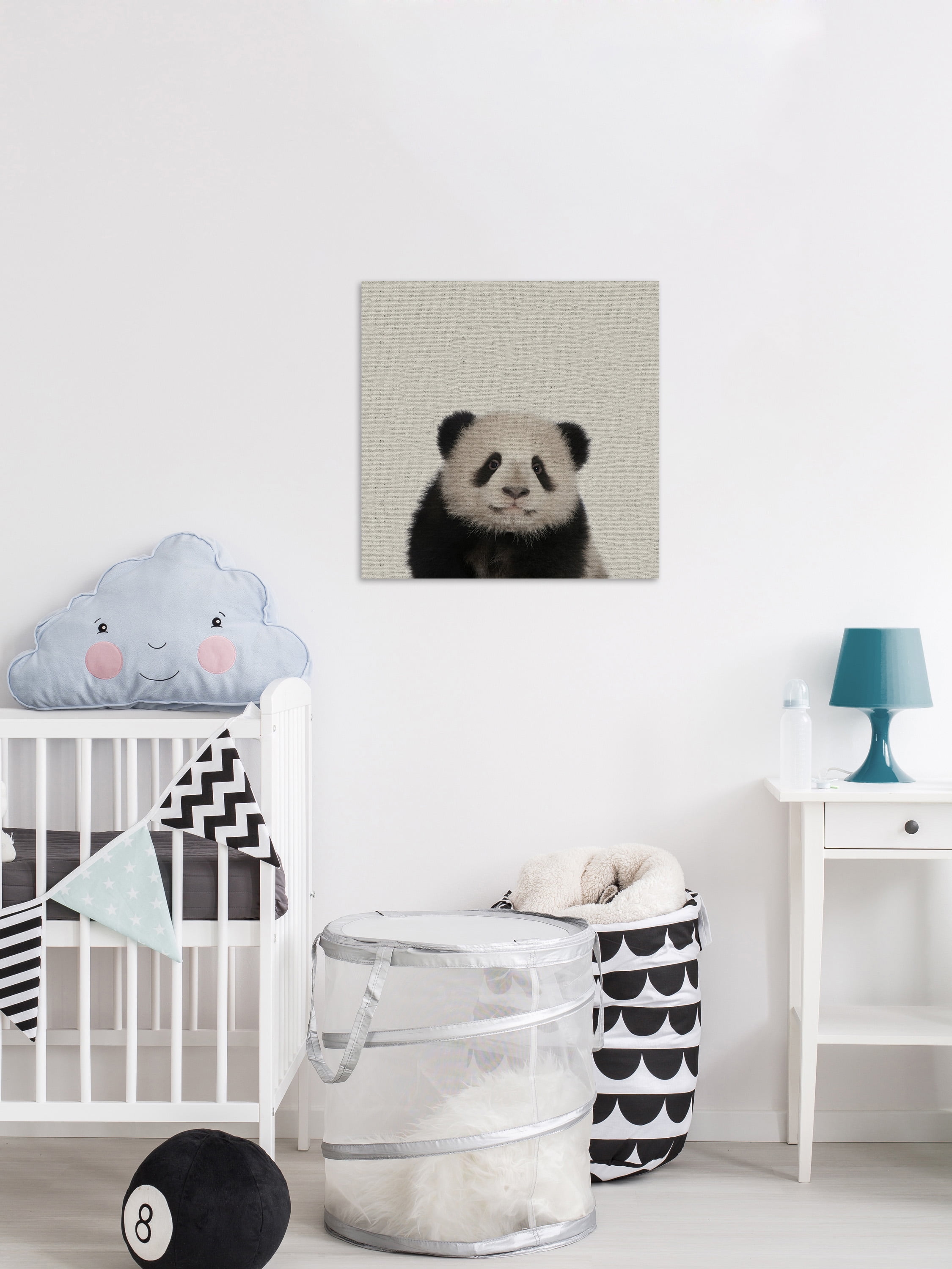 Huggable Panda Painting Print on Wrapped Canvas