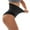 Black, variant on HUPOM Girls Panties Underwear High Waist Leisure None Elastic Waist Brown S
