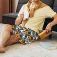 thumbnail image 5 of Yiaed Happy Halloween2 for Men's Soft Sleep Pajama Short Lounging Pajama Shorts-Medium, 5 of 6