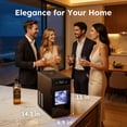 thumbnail image 5 of SIMZLIFE Ice Ball Maker Countertop, 2.4" Large Sphere Ice, 48 Balls/24H, Self-Cleaning for Whisky & Home Bar, Black, 5 of 9