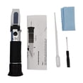 thumbnail image 1 of 2 In 1 Beer Wort Refractometer,0-32% Tester Meter Specific Gravity 1.000-1.120 Hydrometer Tester Before Brewing ,Clear Data, 1 of 6