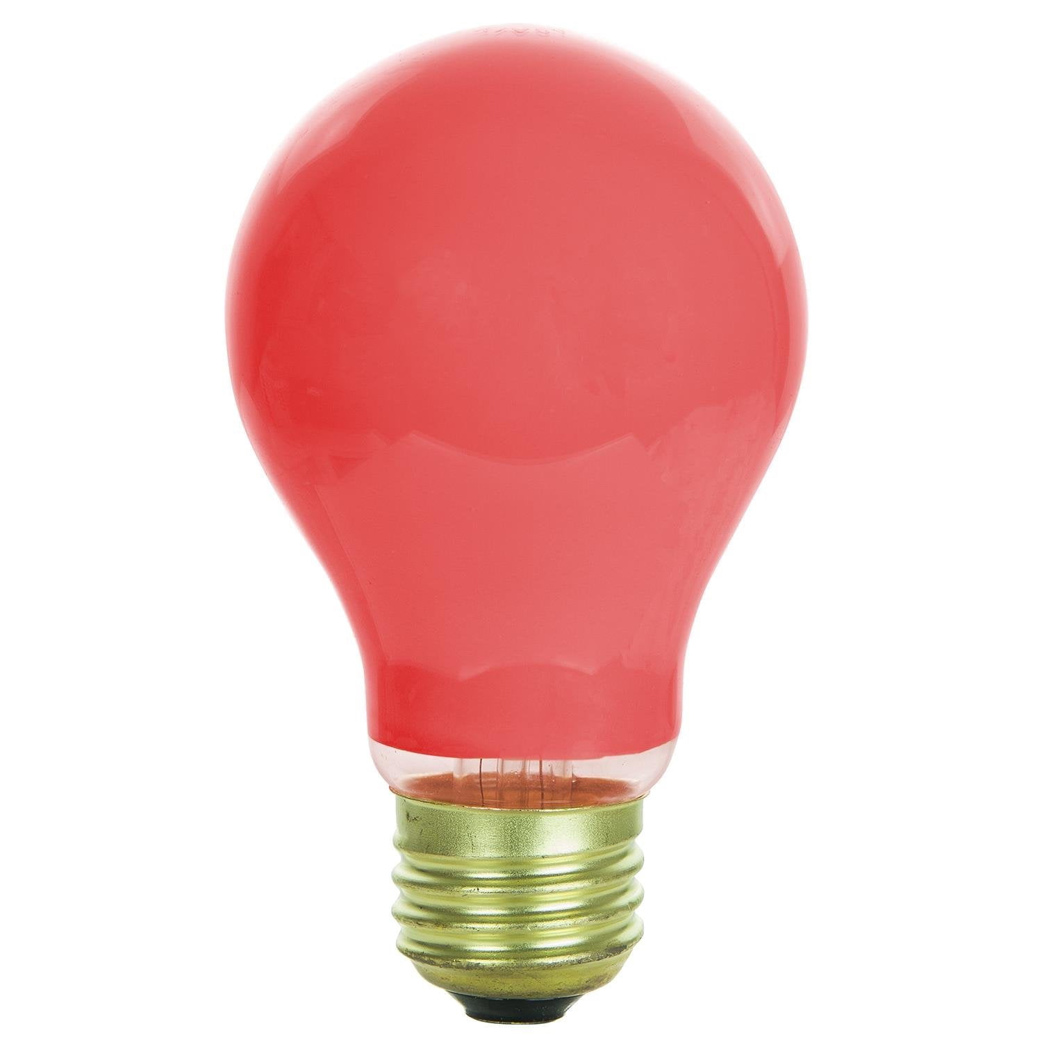 24 Pack of Sunlite 25 watt Ceramic Red Colored Incandescent Light Bulb - Parties, Decorative, and Holiday 1,250 Average Life Hours