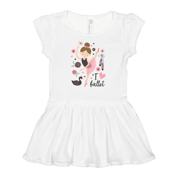 Inktastic Ballerina I Love Ballet Dance Gifts Girls Baby Dress