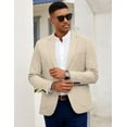 thumbnail image 3 of COOFANDY Mens Casual Sport Coat Modern Fit Blazer Premium Office Casual Business Suit Jacket, 3 of 7
