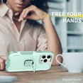 thumbnail image 4 of Nalacover For iPhone 14 Pro Max Slim Case,Luxury Hybrid Hard PC and TPU Rugged Bumper 3-In-1 Rotatable Magnetic Ring Kickstand Four Corner Guard Shockproof Anti-Scratch Back Phone Cover.Green, 4 of 11