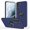 Blue, variant on for Galaxy S21 FE 5G Case, S21 FE Case with 2 Pcs Nano Explosion-Proof Film, Military Grade Double Shockproof with Kickstand Protective Case for Samsung Galaxy S21 FE 5G (Blue)