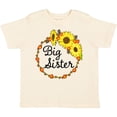 thumbnail image 3 of Inktastic Big Sister Sunflower Wreath Boys or Girls Toddler T-Shirt, 3 of 5