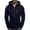 Navy, variant on Mens Hoodie Men's Autumn Winter Top Blouse Slim Casual Solid Soft Top Coat Long Sleeve Hooded Sweatshirt Sweatshirts Pullover Note Hoodie Alt Big And Tall Sweatshirts for Men Men's Fashion H Blue 4XL