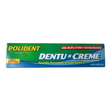 polident dentu creme denture cleansing toothpaste - 3.9 oz (pack of 1)