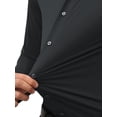 thumbnail image 4 of Youclos Men's Stretch Slim Fit Long Sleeve Shirt - Soft Long-Lasting Stretch Wear for Daily Commute and Business Casual, 4 of 6