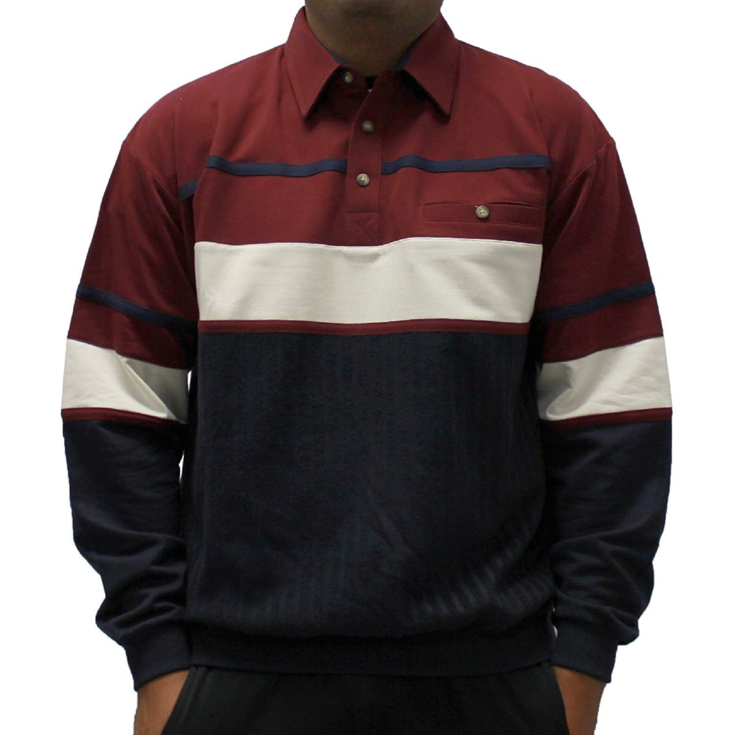 palmland long sleeve banded bottom shirts