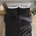 thumbnail image 6 of Mainstays Full/Queen 5-Piece All-Season Comforter Set, Black Cozy Plush, 6 of 11