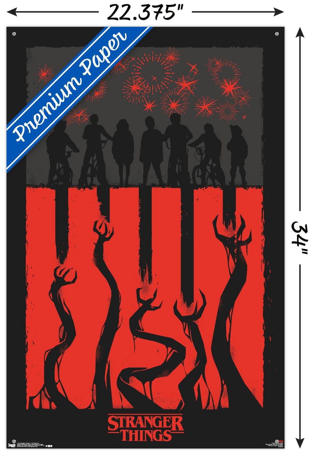 Netflix Stranger Things: Season 3 - 4Th Illustration Wall Poster, 22.375" x 34"