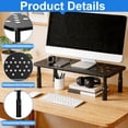thumbnail image 3 of 2-Pack Adjustable Computer Stand, Lap Top Stand Riser for Desk, Metal Computer Monitor Riser with 3 Height Settings, Desk Stand for Laptop, Printer, Desktop Organizer, 3 of 6