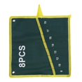 thumbnail image 1 of Sac de rangement enroulable en toile durable pour clés à molette, vert, 8 poches, 1 of 1