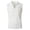 White, variant on ZVNAΖH Men's Ribbed Tank Tops Knit Sleeveless Shirt Slim Fit V Neck Collared T-shirt Casual Summer Tops, S-3XL, Black