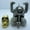 Silver w/ Gold Skull, variant on Riddle of Steel Helmet Silver w/ Gold Skull) Paracord / Lanyard Bead for Jig Pro Shop by Bad Azz Beads