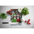 thumbnail image 2 of Carolines Treasures PPP3067LCB Cavalier Spaniel Snowman Christmas Glass Cutting Board Large, 12H x 16W, multicolor, 2 of 2