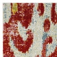 thumbnail image 5 of SAFAVIEH Watercolor Allen Abstract Colorful Area Rug, Brick/Light Blue, 2'7" x 5', 5 of 6