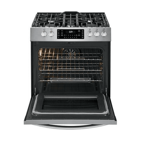 Frigidaire - Gallery 5.6 Cu. Ft. Freestanding Gas Convection Range with Self-Cleaning and Air Fry - Stainless steel
