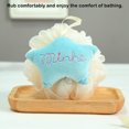 thumbnail image 4 of Bearachild Bola de espuma de baño en forma de estrella con flor para ducha, suministro para el cuerpo del brazo para el cuidado de la piel para el baño Suministros de limpieza para el hogar Azul Bearachild HA081358-02B, 4 of 6