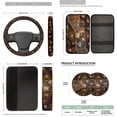 thumbnail image 7 of Binienty Wolf Auto Seat Covers Front Split Rear 14 PCS with Car Steering Wheel Cover Breathable Center Console Cover Vehicle Seat Headrest Covers Seat Belt Pads Automotive Interior Decor Set​, 7 of 7
