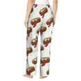 thumbnail image 3 of Pajama Pants Women, Cartoon Hot Dog Print Funny Sweatpants Soft Sleep Lounge Pants, Casual PJ Bottoms Pants with Pockets, 3 of 5