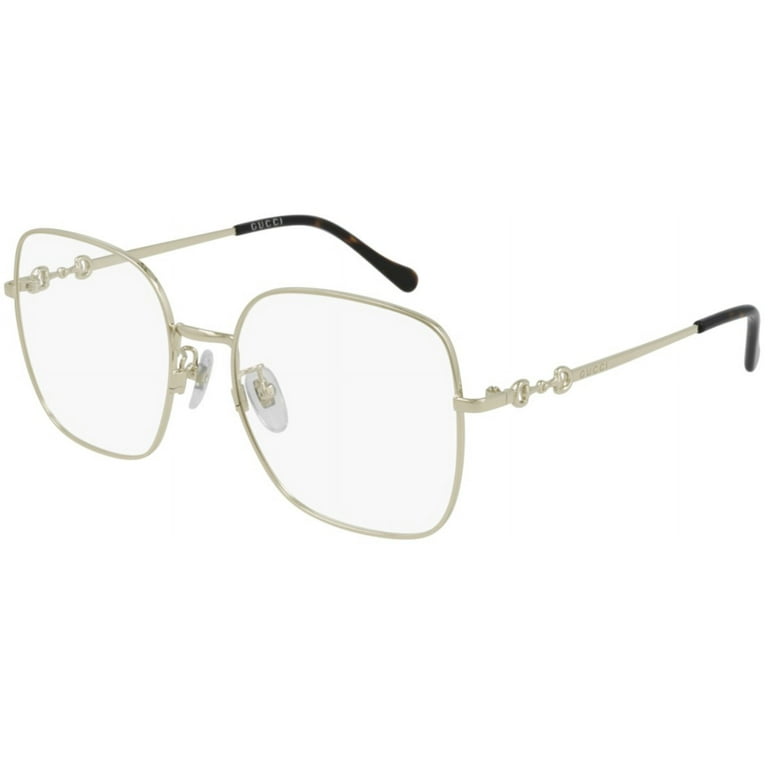メガネ GUCCI Gucci - GG0883OA - 003 gold gold transparent GUCCI GG0883OA 003 Rectangular Gold Havana Demo Lens 55 mm