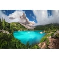 thumbnail image 2 of Claude Castor, Jean 18x13 White Modern Wood Framed Museum Art Print Titled - Veneto - Lago Di Sorapis Panorama, 2 of 4