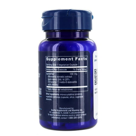 Life Extension - 5-Lox Inhibitor with Apresflex 100 mg. - 60 Vegetarian Capsules - image 3 of 3