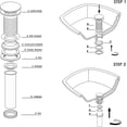 thumbnail image 4 of Sereve Valley Bathroom Sink Pop-Up Drain, Brass Material with Mounting Ring, No Overflow, Matte Black Finish, SVD200MB, 4 of 4