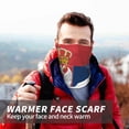thumbnail image 4 of Wave Serbian Flag Winter Neck Gaiter Warmer Face Mask Warm Face Scarf Cover For Cold Weather Outdoor, 4 of 7